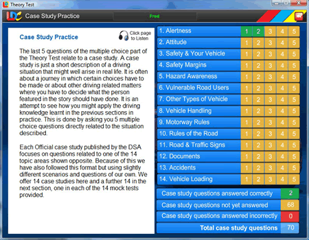 book case study theory test